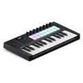 Produktbild: Novation Launchkey Mini 25 [MK4] – Tragbares USB/MIDI-Controller-Keyboard mit 25 Minitasten und DAW-Integration. Akkord- und Skalenmodi, Drum-Pads und Arpeggiator. Inkl. Music Creation Software-Bundle