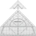 Produktbild: Faber-Castell 171010 Geometriedreieck GRIP groß Kunststoff 22 cm durchsichtig(S-P)
