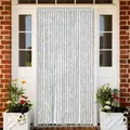 Produktbild: vidaXL Fliegenvorhang Grau 100x220 cm Chenille