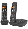 Produktbild: Gigaset C575A Duo - 2 Schnurlose DECT-Telefone mit Anrufbeantworter - großes Farbdisplay mit aktueller Benutzeroberfläche - Adressbuch - Jumbo-Modus und Anrufschutz, schwarz [Deutsche Version]
