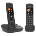 Produktbild: Gigaset Telefon C575A Duo, schwarz, schnurlos, mit Anrufbeantworter