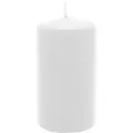Produktbild: Stumpenkerze aus Paraffin, Weiß, WENZEL, 130/70 mm, Brenndauer ca. 47h, selbstverlöschend