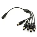 Produktbild: kenable DC Strom Kabelverteiler Y-Adapter 5 Wege Adapter 2,1 mm Videoüberwachung CCTV 12v PSU Zum 5 Kamera Kabel [5 Way]