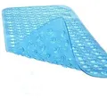 Produktbild: MAJESTICS Solution Badematte Badewannenmatte Badematte Badewanne Rutschmatte Antirutschmatte, rutschfest, antibakteriell, strapazierfähig, PVC, rechteckig, 100cm x 40cm blau