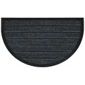 Produktbild: Douceur d ́intérieur Fussmatte, Anthrazit, Kunststoff, Oval, 75x45 cm, strapazierfähig, schnittfest, schmutzabweisend, rutschfeste Unterfläche, rutschfest, reißfest, pflegeleicht, platzsparend, Teppiche & Böden, Fuß & Stufenmatten, Fußmatten und Schmutzfangmatten
