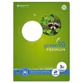 Produktbild: Staufen Green Heft - DIN A4, Lineatur 3R (21 Doppellinien mit Rand), 16 Blatt, 90g/m² Recyclingpapier, runde Ecken verhindern „Eselsohren“, 4 verschiedene Motive (keine Auswahl möglich), 1 Stück