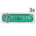 Produktbild: 3x Marvis Dentifricio alla Menta Classic Strong Mint Minze Zahnpasta Tube 85ml