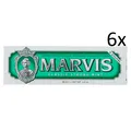 Produktbild: 6x Marvis Dentifricio alla Menta Classic Strong Mint Minze Zahnpasta Tube 85ml