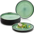 Produktbild: Sänger Speiseteller, Grün, Stein, 6-teilig, Rund, 27x6.3x27 cm, kratzfest, Essen & Trinken, Geschirr, Teller, Speiseteller