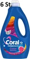 Produktbild: 6x Coral Farbschutz Color Waschmittel Flüssigwaschmittel  (6x1,15 l) 23WL