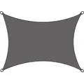 Produktbild: Sol Royal Sonnensegel rechteckig Wasserdicht 2x3m Terrasse – Sonnensegel Balkon Segeltuch UV Sonnenschutz Garten Pool Camping Sonnenschutz Segel Anthrazit – PS9