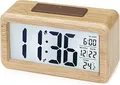 Produktbild: aboveClock Wecker Digital, Digitaler Wecker Holz mit Große Temperaturanzeige, Tischuhr mit Snooze, Datum, Helligkeit Regelbar für Nachttisch und Büro【Bambus | 3 AAA-Batterien Erforderlich】