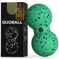 Produktbild: M.S.Lemberg® Duoball - Faszienball Massageball für Selbstmassage - Ideale Massage für Rücken, Nacken, Schulter, Wirbelsäule & Beine - Twin Peanut Duo Ball Faszienrolle - Doppelball klein 8cm