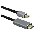 Produktbild: Helos Anschlusskabel, mini DisplayPort St./HDMI St., PREMIUM 4K, 2,0m, schwarz mini DisplayPort Stecker/HD (2 m) (288486)