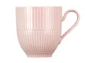 Produktbild: Seltmann Weiden Amina Rosé Becher mit Henkel, 360 ml, Kaffeebecher mit dezentem Relief-Muster, Spülmaschinen- und Mikrowellenfest, Porzellan, Rosa