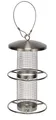Produktbild: Edelstahl Vogel Futterstelle - Futterstation mit 2 Sitzringen - Futter Haus Silo