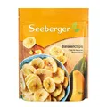 Produktbild: Seeberger Bananenchips: Frische Bananenscheiben in feinem Kokosöl zu knusprigen Chips gebacken - aufregend bananig - gesüßt - ohne Aroma, vegan (1 x 150 g)