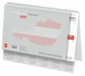 Produktbild: Schreibtischkalender Österreich klein 2026: Tischkalender zum Aufstellen. Klappkalender mit österreichischen Feiertagen und Schulferien. 24 x 18 cm. (Bürokalender Heye)