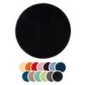 Produktbild: liebling Badteppich, 100% Polyester - Mikrofaser, Serie Santos, Ø 110 cm,1500 g/m², 30 Grad waschbar, Farbe: schwarz