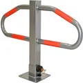 Produktbild: TRUTZHOLM Parkplatzsperre 47x73 cm Metall Abschließbar und Klappbar Grau