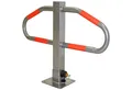 Produktbild: TRUTZHOLM Absperrpfosten Parkplatzsperre 47 x 73 cm Metall grau abschließ- und klappbar Poller (Stück, 1-tlg), 2 Schlüssel,47x73cm,Grundplatte:18x18cm,4kg