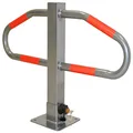 Produktbild: Parkplatzsperre Parkplatzbügel Parkbügel Stahl 47 x 73 cm Poller 3 Schlüssel