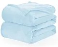 Produktbild: Kuscheldecke Flauschig Decke Fleecedecke - Sofadecke Hellblau 220x240 cm Wohn...