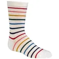 Produktbild: TippTexx 24 Socken 6 Paar gemusterte Bambus Kinder Socken, superweich, für Mädchen/Jungen weiß 23-26