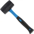 Produktbild: BGS-technic Gummihammer 1962, Kopf-Ø 65mm, 720g Kopfgewicht, schwarz, mit Fiberglasstiel