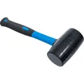 Produktbild: BGS 1962 | Gummihammer | Fiberglasstiel | schwarzer Kopf | Ø 65 mm | 720 g