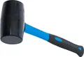 Produktbild: BGS Gummihammer | Fiberglasstiel | schwarzer Kopf | Ø 65 mm | 720 g