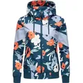 Produktbild: Ragwear Outdoorjacke Nuggie Block Flower modische Damen Freizeitjacke mit floralem Print grün XL (42)