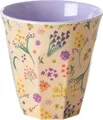 Produktbild: Rice by Rice Melamine Cup With Wild Flower Print Medium 250 Ml