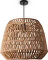Produktbild: Paco Home Pendelleuchte POMI, ohne Leuchtmittel, Pendelleuchte Korb Lampe Esszimmerlampe Rattan Papier Boho E27