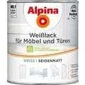 Produktbild: Alpina Weißlack für Möbel & Türen seidenmatt 750 ml