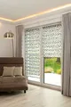 Produktbild: K-Home Klemmfix Doppelrollo Madrid ohne Bohren Stein Grau Bedruckt 55 x 200 cm (B x L)