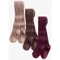 Produktbild: Next Strickstrumpfhose 3er-Pack Strumpfhose mit Zopfmuster (3 St) rosa 92-98 (2-3 J.)