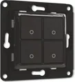 Produktbild: Shelly Wall Switch 4 Wandtaster 4-fach Lichtschalter Wandschalter Schwarz