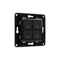 Produktbild: WS4 BLACK Shelly · Unterputz Zubehör·Wall Switch 4· Wandtaster· 4-fachÂ ~D~