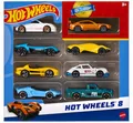 Produktbild: Hot Wheels Set mit 8 Basic-Spielzeugautos und Trucks im Maßstab 1:64, inklusive 1 exklusivem Fahrzeug (Verschiedene Modelle, zufälliges Set), HPV78