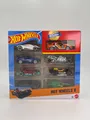 Produktbild: Hot Wheels 8er Rennfahrzeuge Set mit Premium Auto / Mattel Neu lizenziert OVP