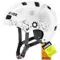 Produktbild: uvex Kid 3 - robuster Fahrradhelm für Kinder - individuelle Größenanpassung - waschbare Innenausstattung - White Flower Black - 51-55 cm