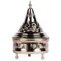 Produktbild: Dose Kinza Silber 20cm - Marokkanische Messingdose mit Deckel