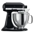 Produktbild: KitchenAid Küchenmaschine - Artisan - Kippbarem Food Processor - Teigknetmaschine mit 5 Zubehör - 2 Schüsseln aus Edelstahl - 4.8 L - Onyx schwarz