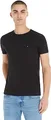Produktbild: Tommy Hilfiger Herren T-Shirt Kurzarm Core Stretch Slim Fit, Schwarz (Black), S
