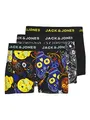 Produktbild: JACK & JONES Herren Jacjames Trunks 3 Pack Noos Boxershorts, Black/Detail:black - Blazing Yellow, L EU