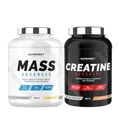 Produktbild: Superset Nutrition - Fortgeschrittenes Masseaufbauprogramm - Mass Advanced 2,5kg Cremige Vanille - Creatin Hardcore 1,5 Kg Ice Tea Pfirsich
