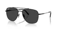 Produktbild: Ray-Ban Rb8097 William Titanium Quadratische Sonnenbrille, Schwarz / Schwarz polarisiert, 59 mm
