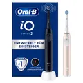 Produktbild: Oral B elektrische Zahnbürsten 2er Pack Night Black und Soft Pink IO2 praktisch