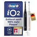 Produktbild: Oral-B iO Series 2 Elektrische Zahnbürste — Doppelpack — Electric Toothbrush, Inkl. 2 Aufsteckbürsten — 3 Putzmodi für Zahnpflege, GUT GETESTET (2,2) von STIFTUNG WARENTEST, Schwarz, Pink